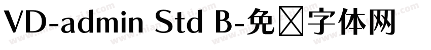 VD-admin Std B字体转换